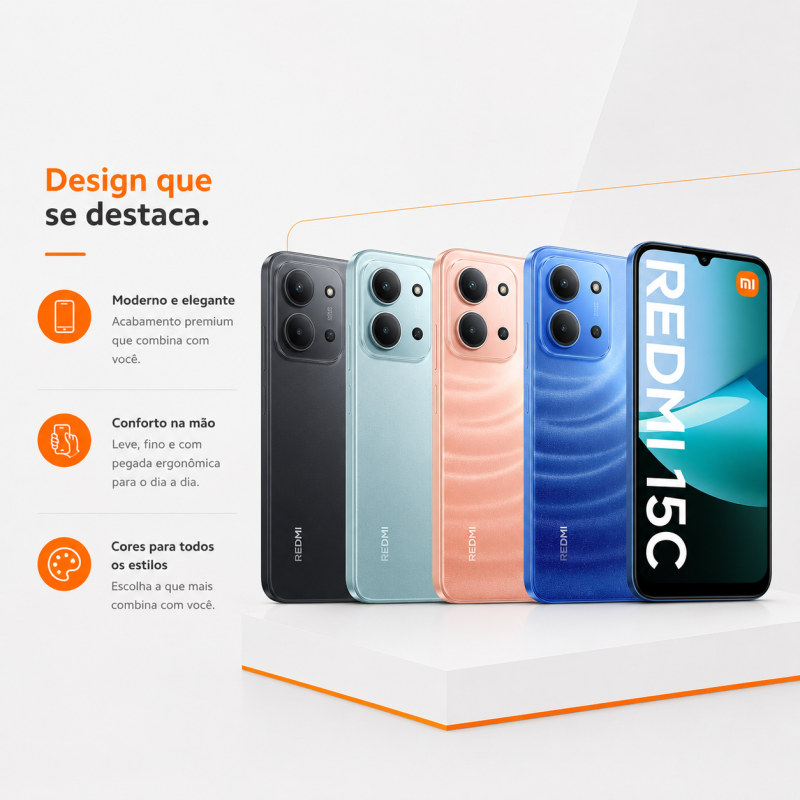 Smartphone Xiaomi Redmi 15C 4/128GB - Imagem 5