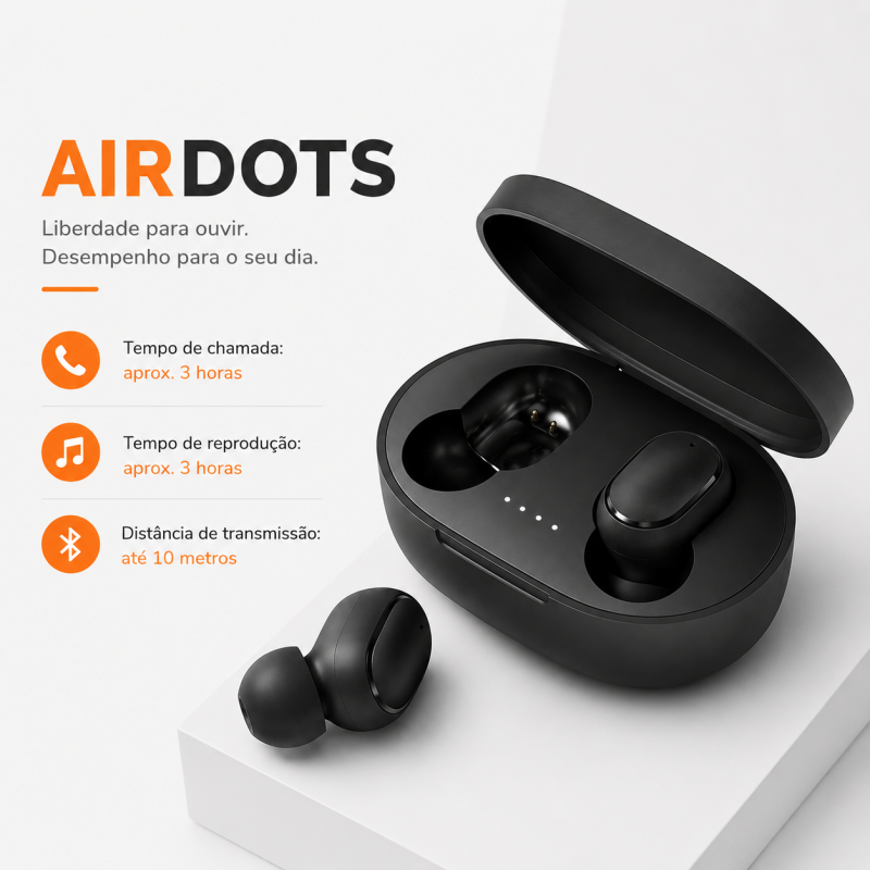 Fone De Ouvido Bluetooth 5.3 Airdots True Wireless - Imagem 3
