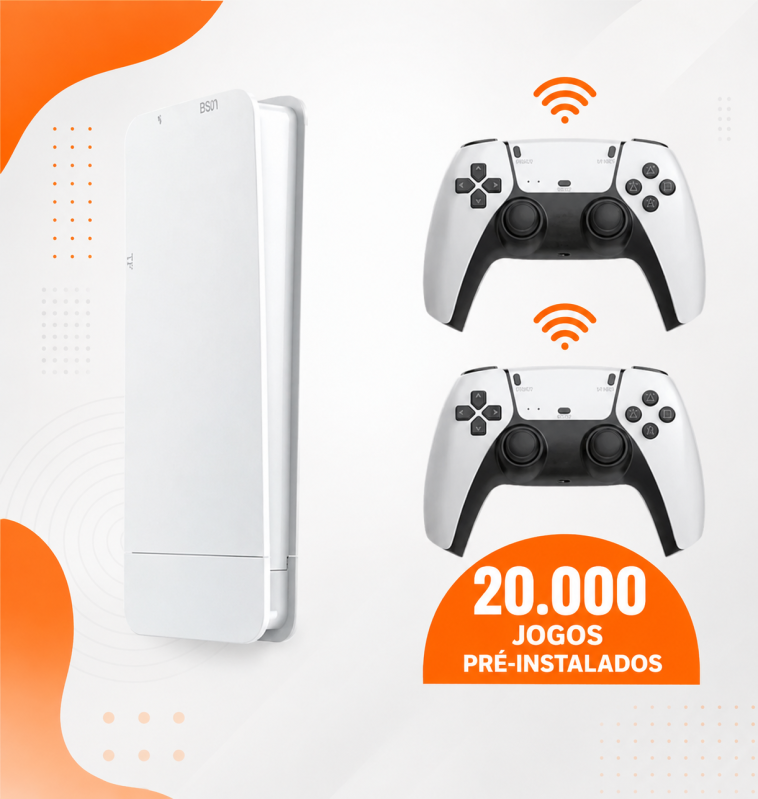 Game Stick M15 Pro 4K Mais de 30.000 Jogos 2 Controles Sem Fio - Imagem 3
