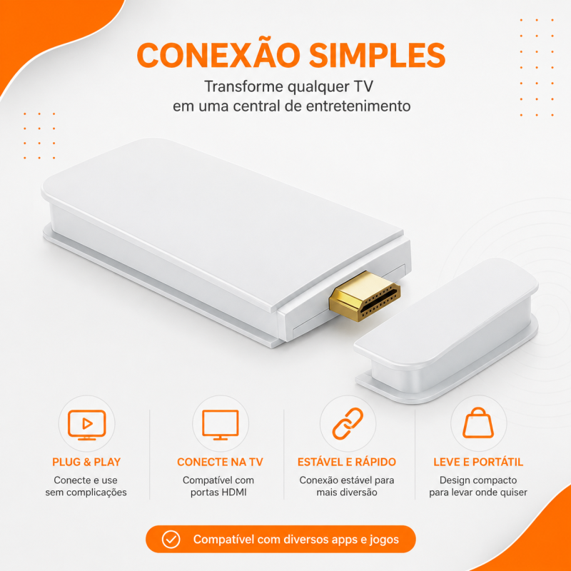 Game Stick M15 Pro 4K Mais de 30.000 Jogos 2 Controles Sem Fio - Imagem 6