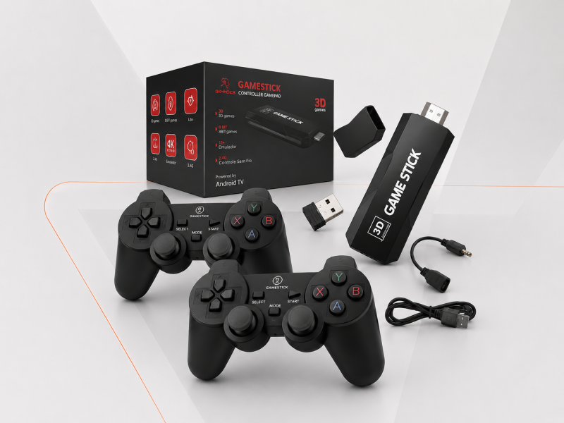 Game Stick 4K Retro Gd10 35.000 Jogos 2 Controles Sem Fio - Imagem 2
