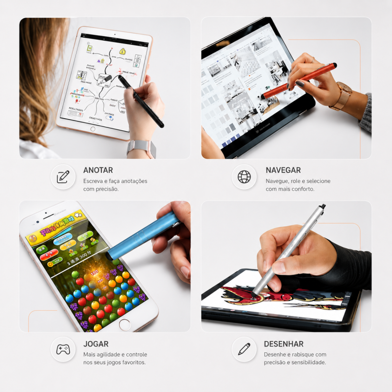 Caneta Touch Screen Universal (Cor Aleatória) - Imagem 3