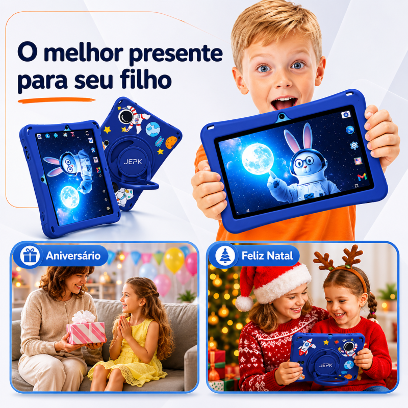 Tablet Infantil Kids Astronauta 6/128GB Com Caneta Touch e Acessorios - Imagem 4