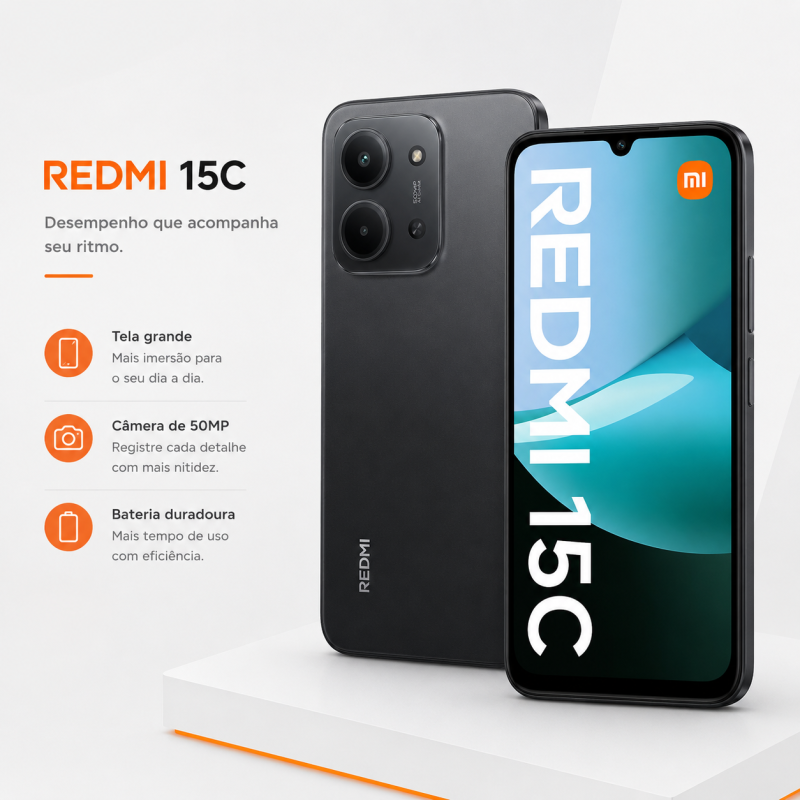 Smartphone Xiaomi Redmi 15C 8/256GB - Imagem 2