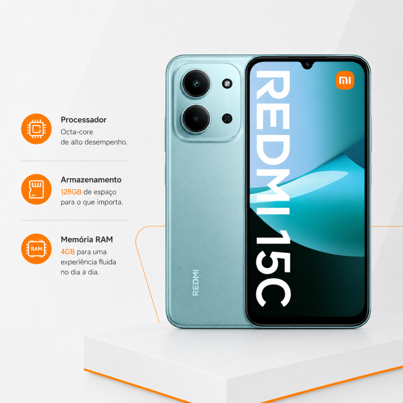Smartphone Xiaomi Redmi 15C 8/256GB - Imagem 4