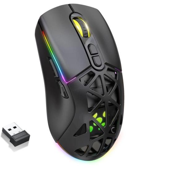 Mouse Gamer Sem Fio Wireless Fortrek Striker Air Preto - Imagem 3