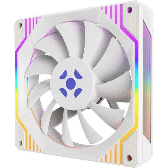 Kit Cooler Fan ARGB Fortrek Frosty Branco Com Controladora/Controle - Imagem 3