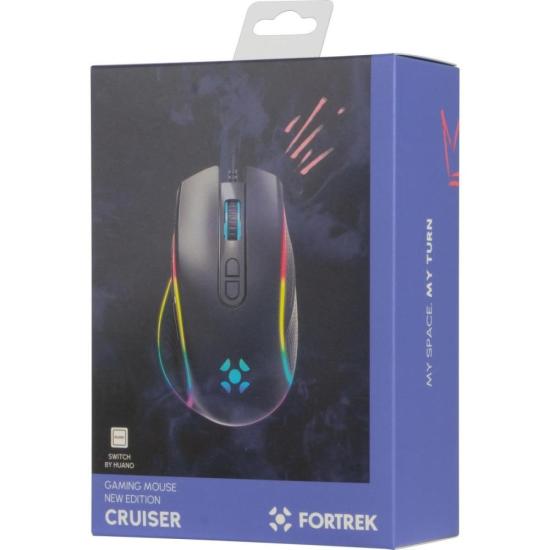 Mouse Gamer Fortrek Cruiser New Edition 12000 Dpi RGB Preto - Imagem 6