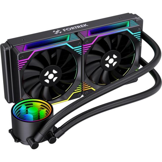 Water Cooler Fortrek Breezy 240 mm Fan Duplo Preto - Imagem 2