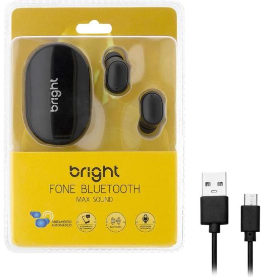 Fone De Ouvido Bright Max Sound Bluetooth Preto - Imagem 6