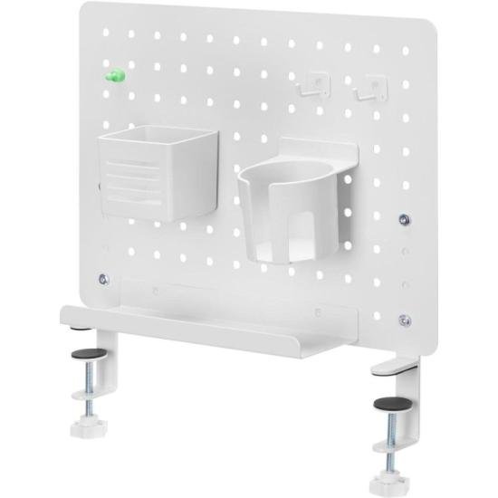 Pegboard Office Painel Organizador Fortrek Grid Space 42x48 Branco - Imagem 2