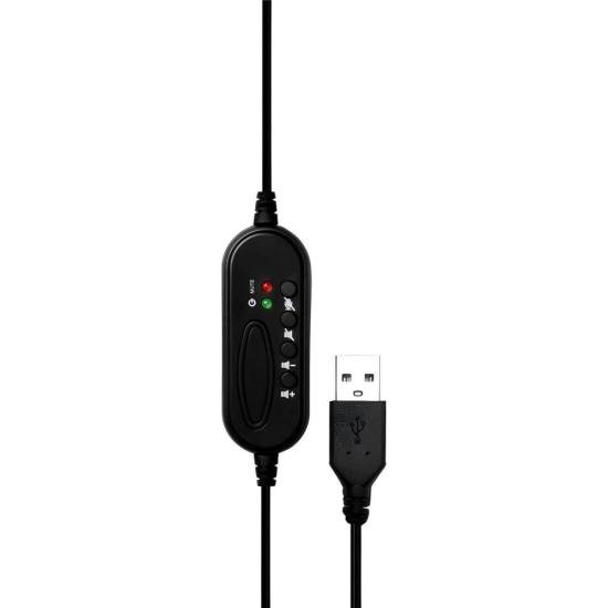 Headset Office Fortrek FK 731A USB Preto - Imagem 5