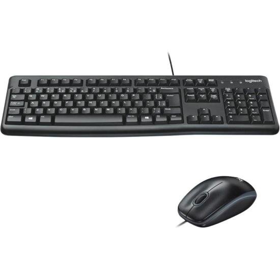 Kit Teclado e Mouse Com Fio USB Logitech MK120 Preto - Imagem 2