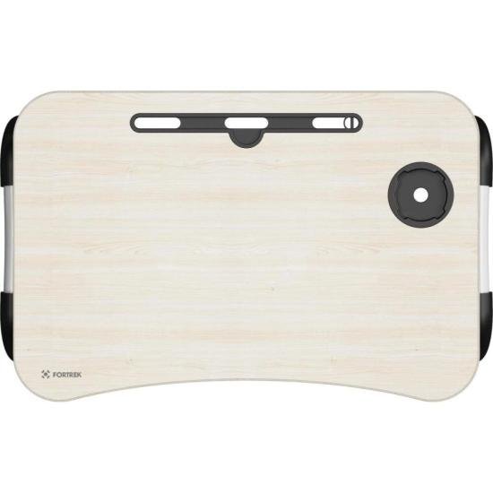 Mesa para Notebook Portátil Fortrek Lapdesk com Gaveta Embutida Madeira - Imagem 2