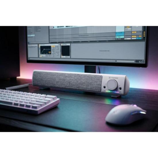 Soundbar Gamer Fortrek Sonar Com Fio Branca - Imagem 4
