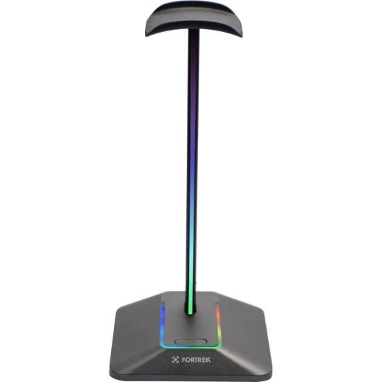 Suporte Para Headset RGB com Hub USB 2 entradas Fortrek Nexus - Imagem 2