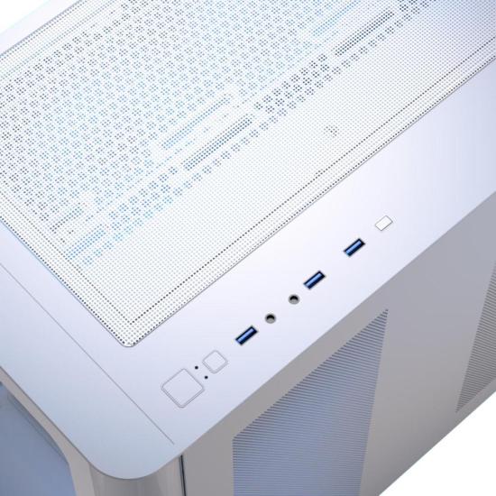 Gabinete Gamer Aerocool ATX P500C Branco Lateral Vidro - Imagem 5