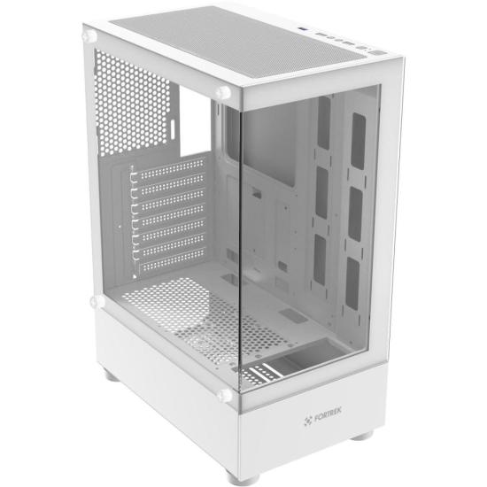 Gabinete Gamer Fortrek Crystal Mid Tower Branco - Imagem 2