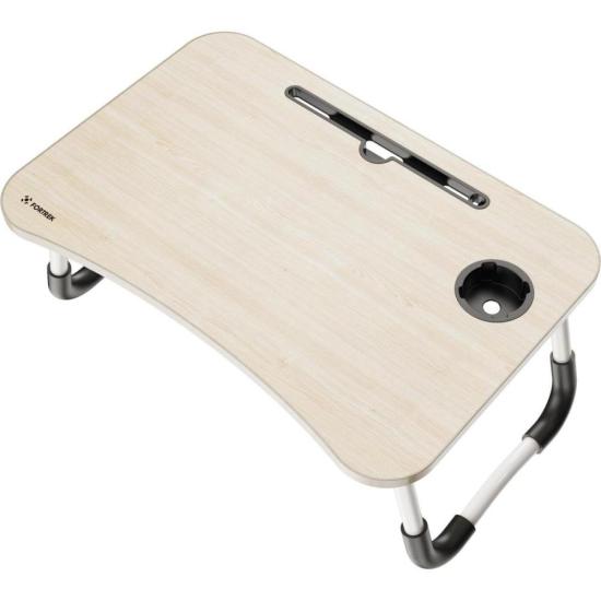 Mesa para Notebook Portátil Fortrek Lapdesk com Gaveta Embutida Madeira - Imagem 3