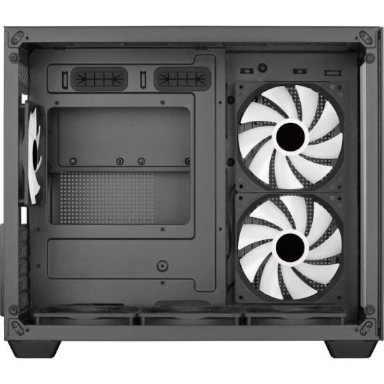 Gabinete Gamer Aerocool Dryft Mini Preto Com 6 fans ARGB Lateral Vidro - Imagem 5