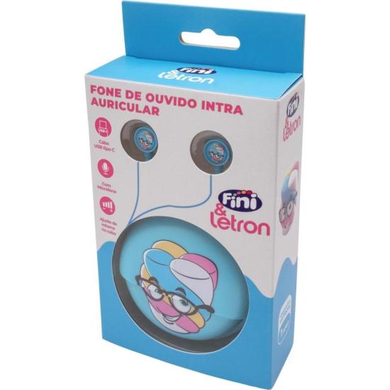 Fone de Ouvido Letron Marshmellow Azul - Imagem 4