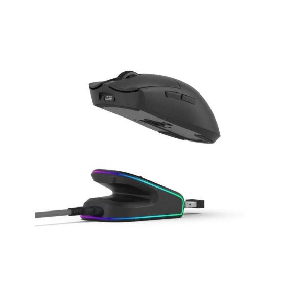 Mouse Wireless com Dock de Carregamento Magnético Fortrek Loyal Preto - Imagem 4