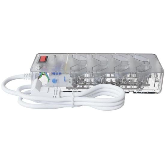 Filtro de Linha Com Proteção DPS 3P Energia 8 Clamper Transparente - Imagem 6