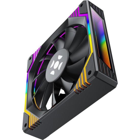 Kit Cooler Fan ARGB Fortrek Frosty Preto Com Controladora/Controle - Imagem 5