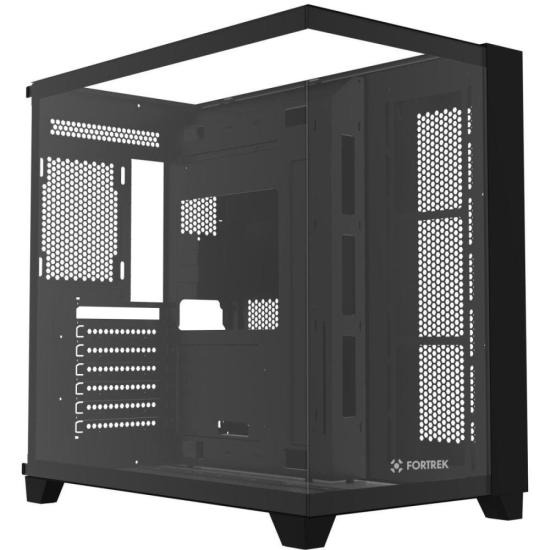 Gabinete Gamer Fortrek Clarity Full Glass Aquário Preto - Imagem 3