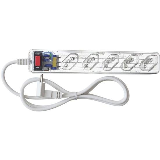 Filtro de Linha Com Proteção DPS 3P Energia 5 Clamper Transparente - Imagem 4