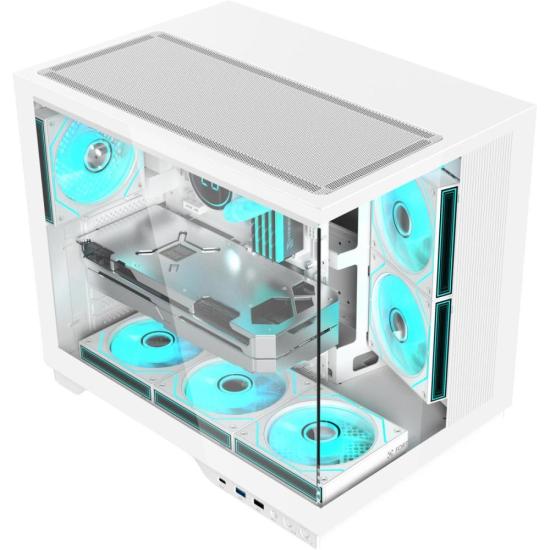Gabinete Gamer Fortrek Clarity Max Branco - Imagem 4