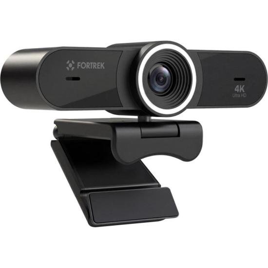 Webcam Vision 40 Fortrek 4K Ultra HD Com Ring Light Para Videochamadas - Imagem 4
