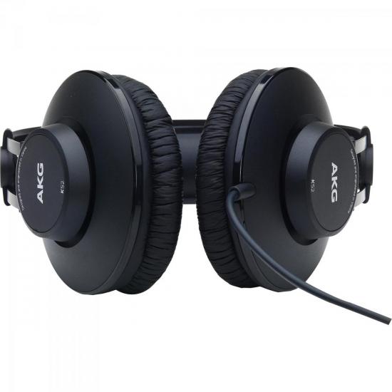Fone de Ouvido AKG K52 Profissional Preto - Imagem 3