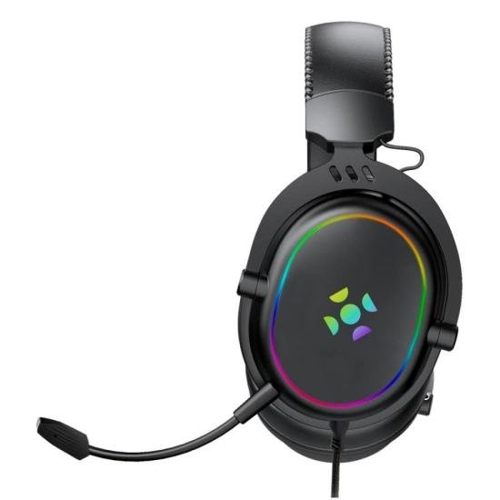 Headset Gamer Com Fio Fortrek Win Driver 50 mm Preto - Imagem 2