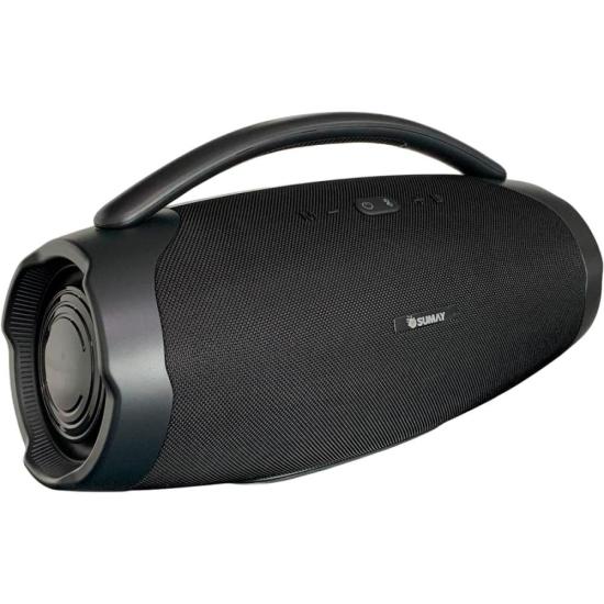Caixa de Som Sumay CSP1302 GoldBox 120w Bluetooth Preta - Imagem 2