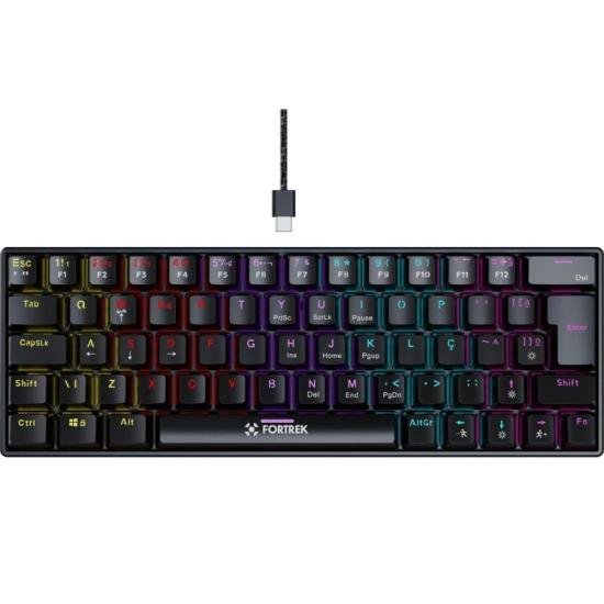Teclado Gamer Mecânico Fortrek Gravity 65 Compact Switch Outemu Red B - Imagem 6