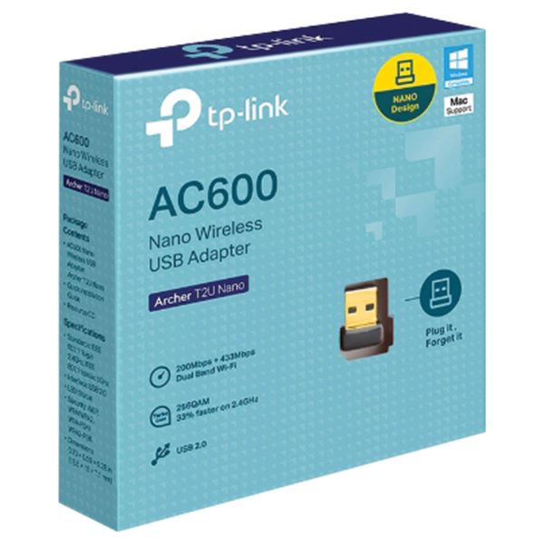 Adaptador Wifi Archer T2u Nano Usb Ac600 - Imagem 3