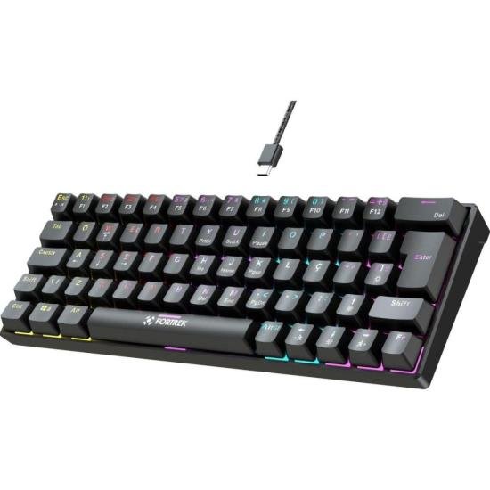 Teclado Gamer Mecânico Fortrek Gravity 65 Compact Switch Outemu Red B - Imagem 4