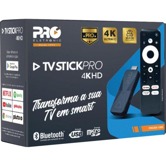 Smart Box TV 4k Proeletronic Stickpro PROSK-1000 Preto - Imagem 4