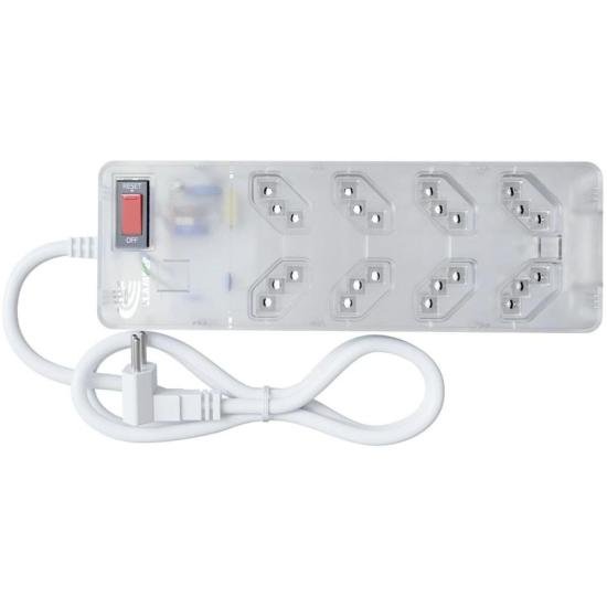 Filtro de Linha Com Proteção DPS 3P Energia 8 Clamper Transparente - Imagem 3