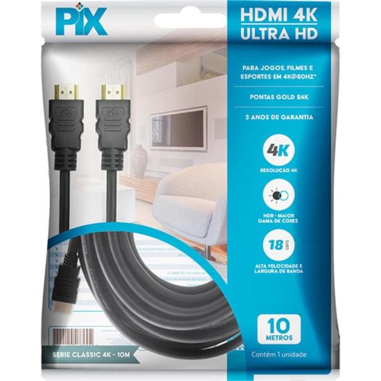 Cabo HDMI 2.0 4k 10m Pix - Imagem 3
