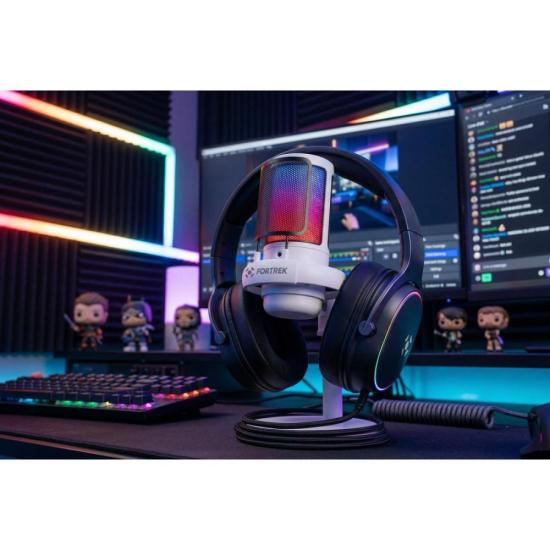 Microfone Gamer Fortrek MIC10 Branco - Imagem 3