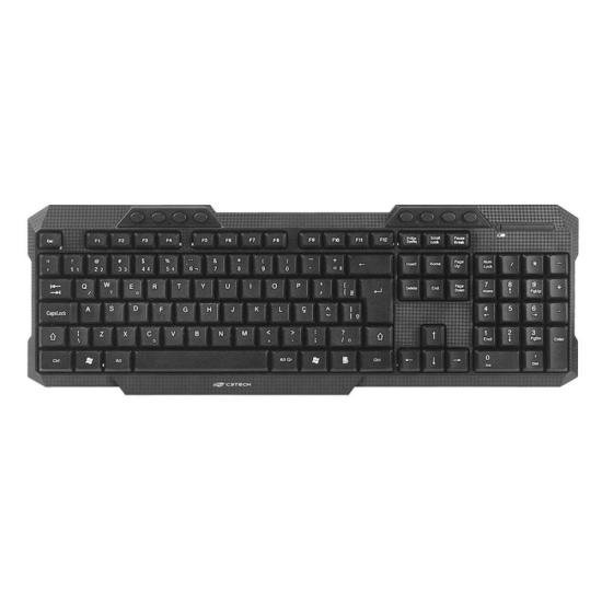 Kit Teclado e Mouse C3tech K-W10 Sem Fio Preto - Imagem 2