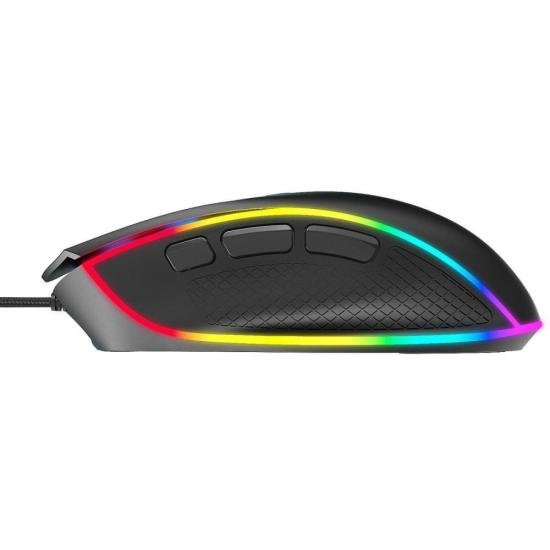 Mouse Gamer Fortrek Cruiser New Edition 12000 Dpi RGB Preto - Imagem 3