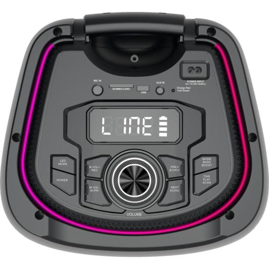 Caixa de Som Sumay CAP49 Energy Box 1600w Bluetooth Preta - Imagem 2