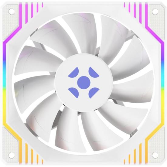 Kit Cooler Fan ARGB Fortrek Frosty Branco Com Controladora/Controle - Imagem 2