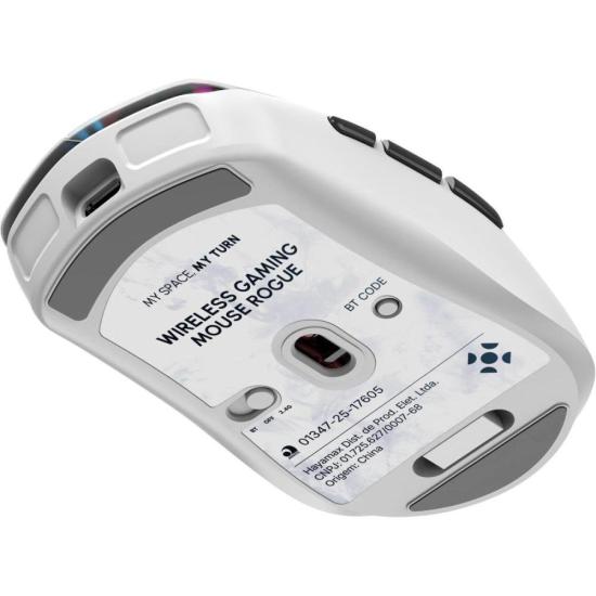 Mouse Gamer Fortrek Rogue Wireless Branco - Imagem 2