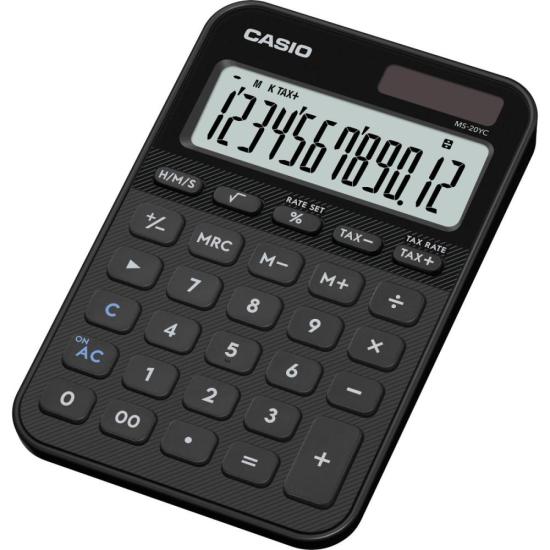 Calculadora de Mesa Casio MS20YC 12 Dígitos Preta - Imagem 2
