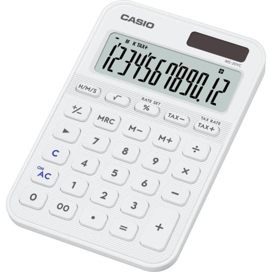 Calculadora de Mesa Casio MS20YC 12 Dígitos Branca - Imagem 2