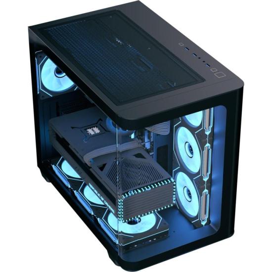 Gabinete Gamer Aerocool ATX P500C Preto Lateral Vidro - Imagem 3